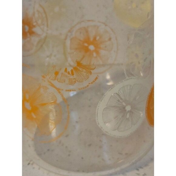 Vintage Pyrex 2 Quart Glass Lemon Slice Orange Juice Pitcher Carafe 3520 NO Lid - Picture 6 of 6